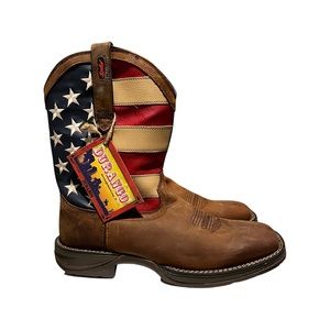 Durango Rebel Patriotic Pull-On Western Flag Men's Boots Size 12 NEW!!